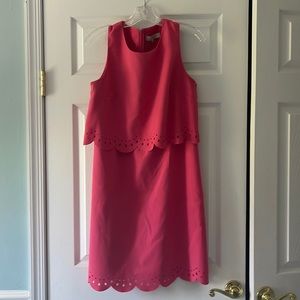 LOFT Office Dress with Scalloped Edges